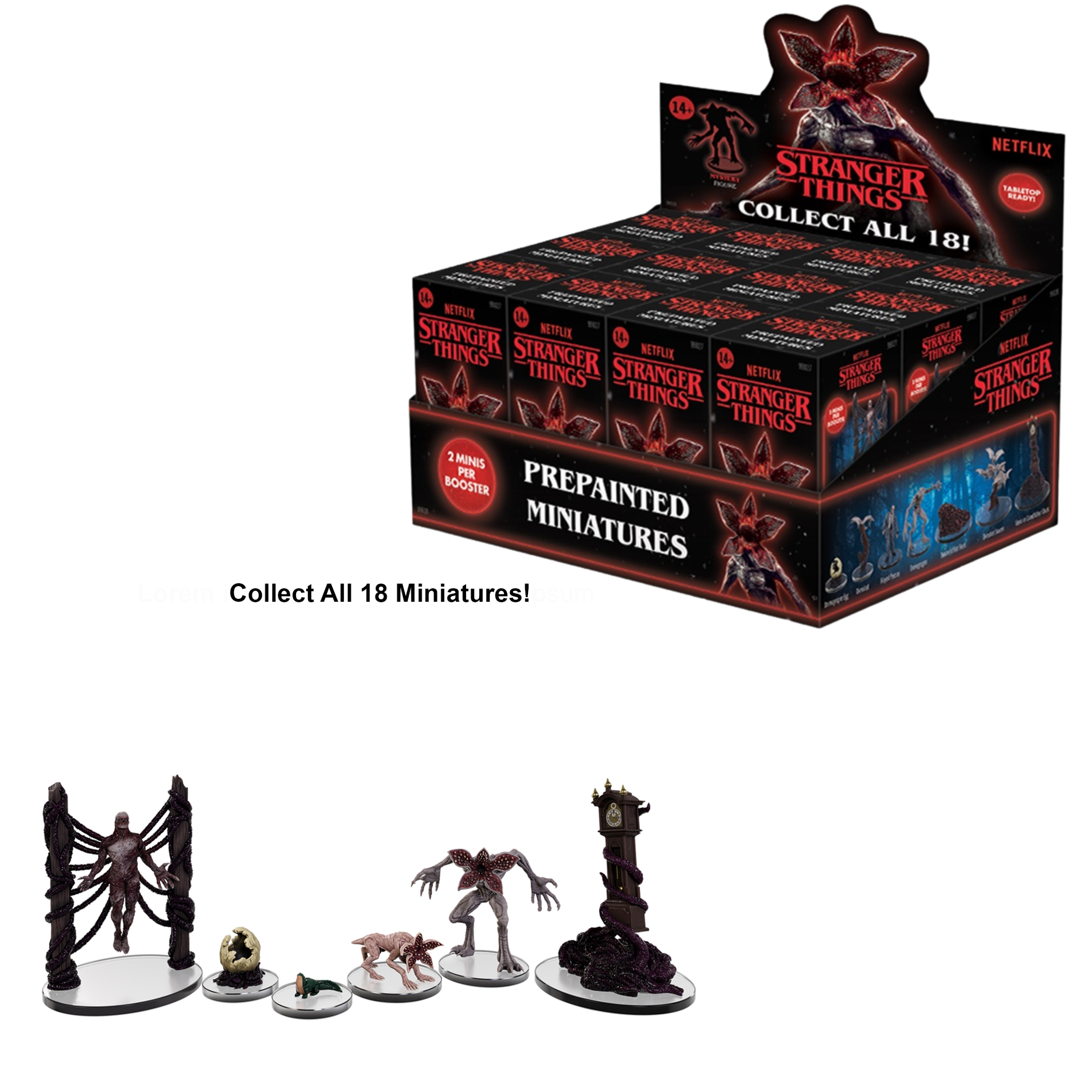 Stranger Things Prepainted Miniature Booster